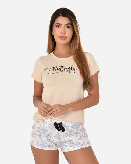 Pijama de Dama Blusa + Short Ref. 51451-078