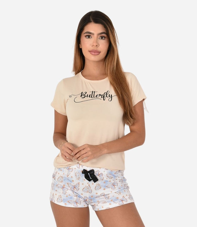 Pijama de Dama Blusa + Short Ref. 51451-078