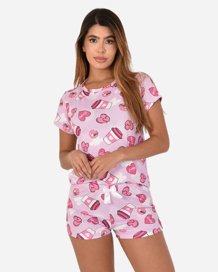 Pijama de Dama Blusa + Short Ref. 51451-080