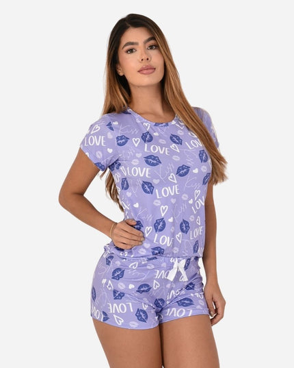 Pijama De Dama Blusa + Short Ref. 51451-082