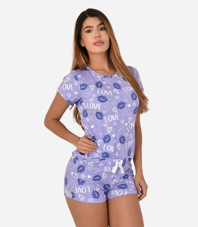Pijama De Dama Blusa + Short Ref. 51451-082