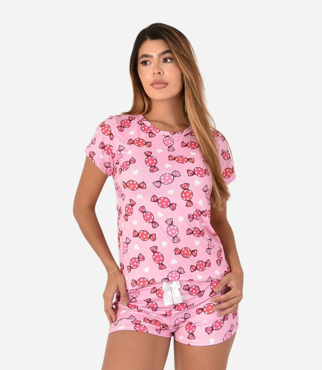 Pijama De Dama Blusa + Short Ref. 51451-084