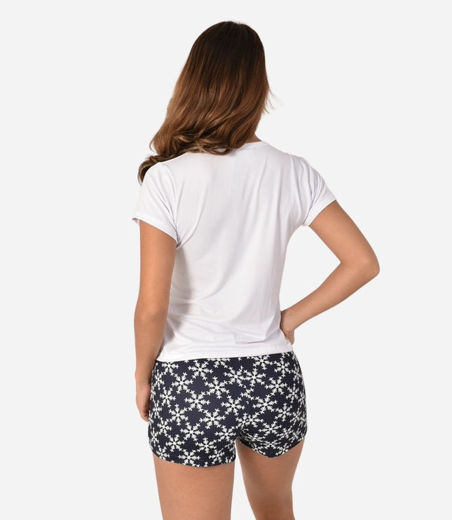 Pijama De Dama Navideña Camiseta + Short Ref. 51451-086