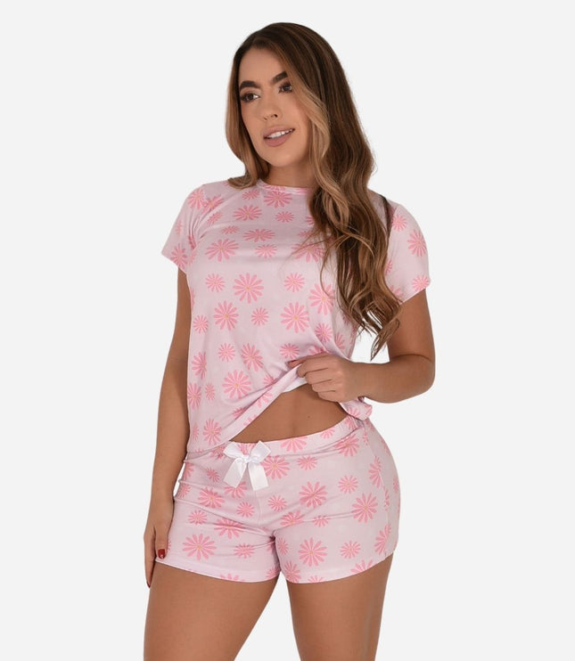 Pijama de Dama Blusa + Short Ref. 51451-088