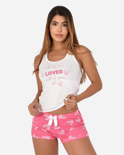 Pijama de Dama Blusa + Short Ref. 51452-006