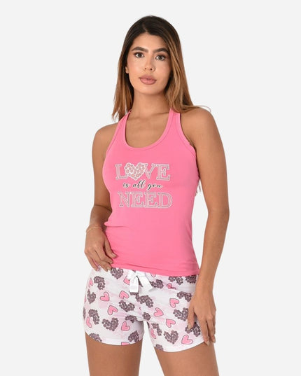 Pijama de Dama Blusa + Short Ref. 51452-007