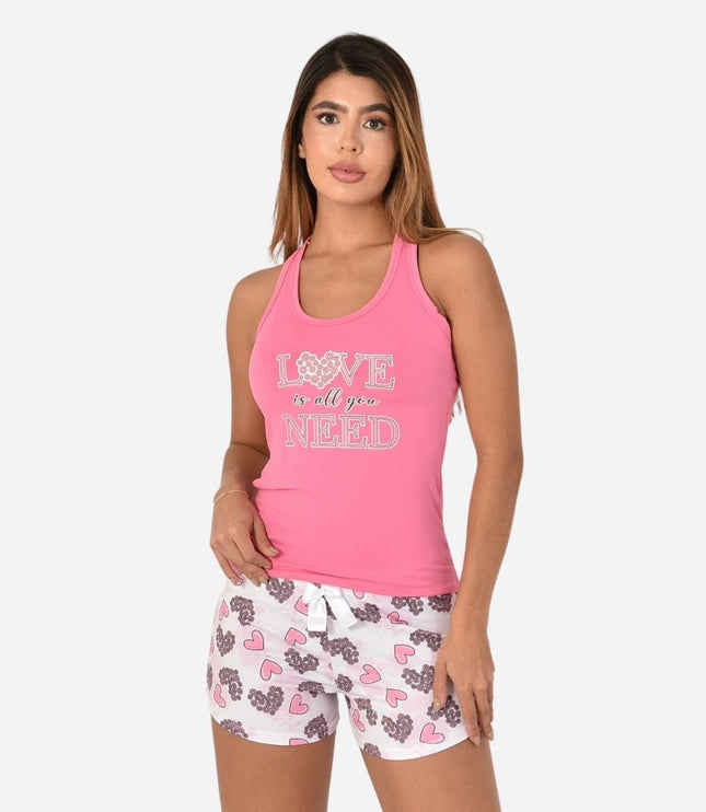 Pijama de Dama Blusa + Short Ref. 51452-007