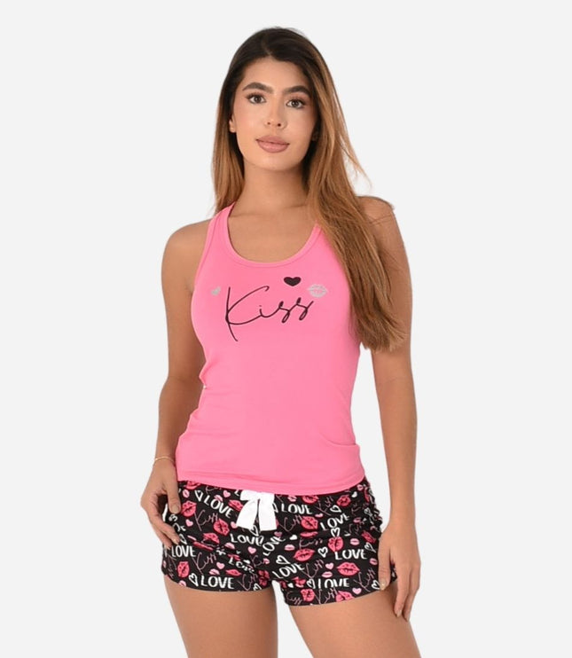 Pijama de Dama Blusa + Short Ref. 51452-009