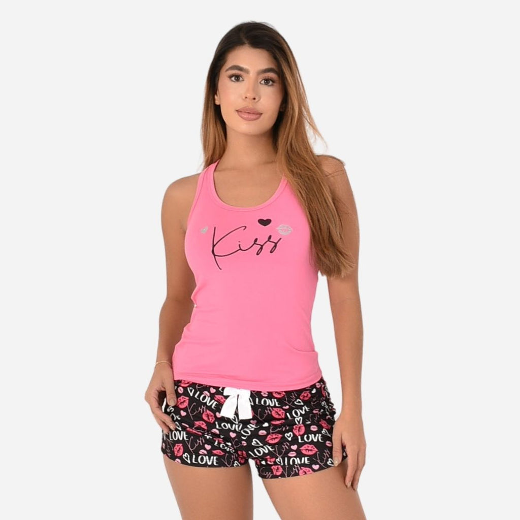 Pijama de Dama Blusa + Short Ref. 51452-009