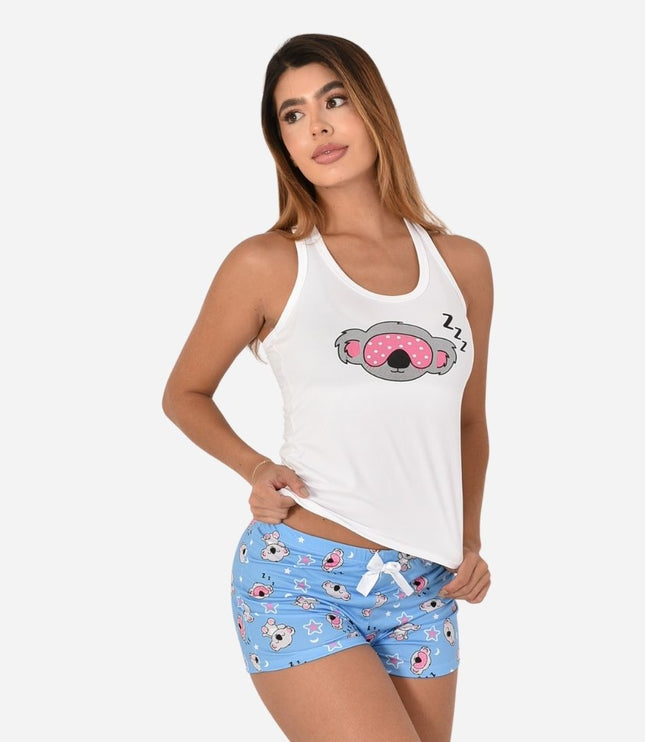 Pijama de Dama Blusa + Short Ref. 51452-010