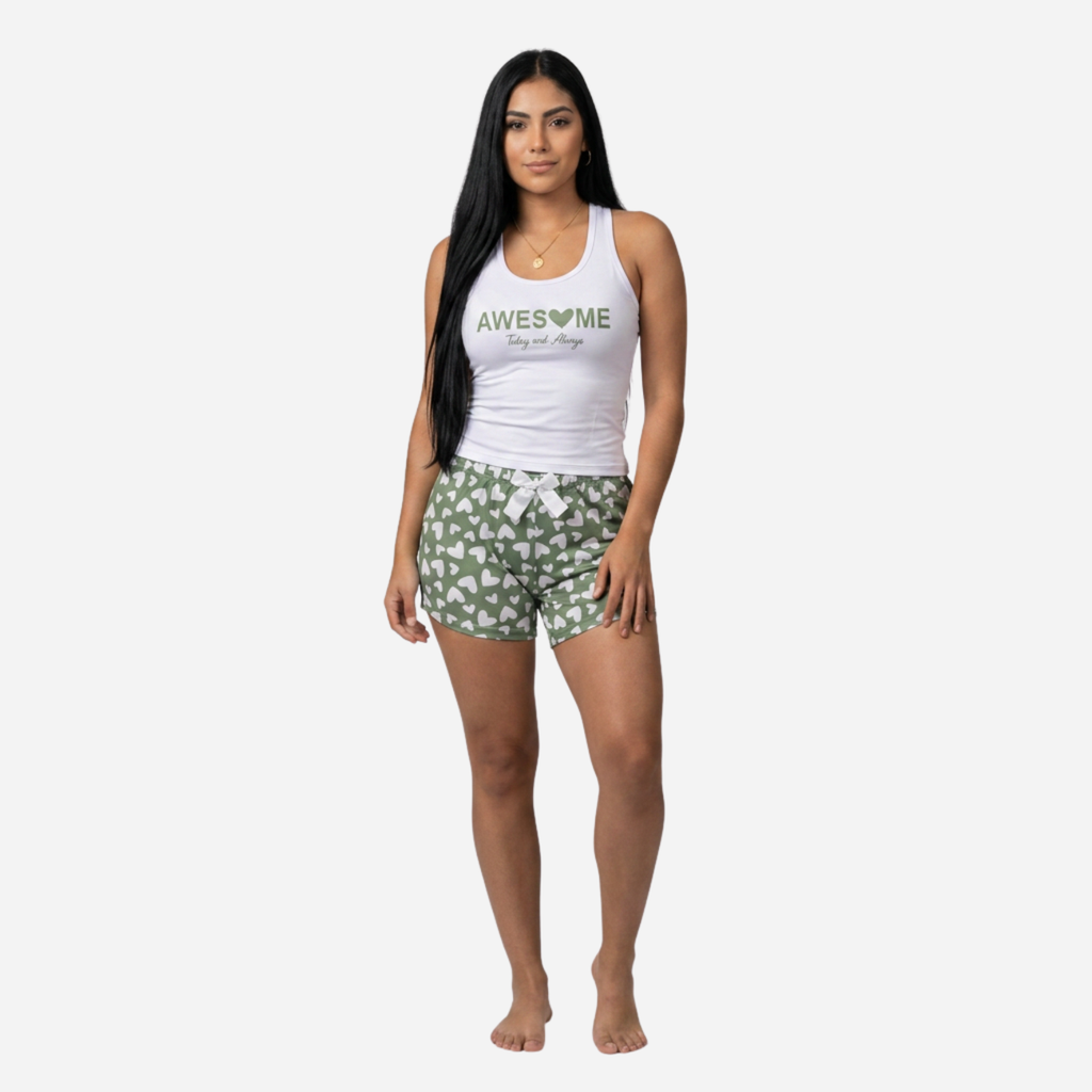 Pijama de Dama Blusa + Short Ref. 51452-019
