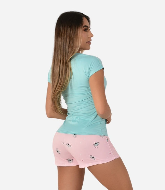 Pijama de Dama Blusa + Short Ref. 51453-006