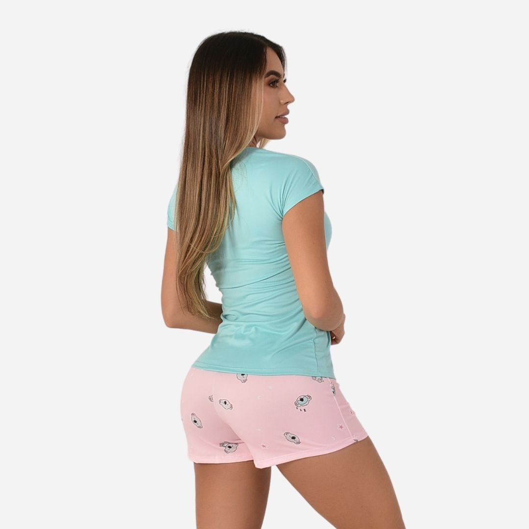 Pijama de Dama Blusa + Short Ref. 51453-006