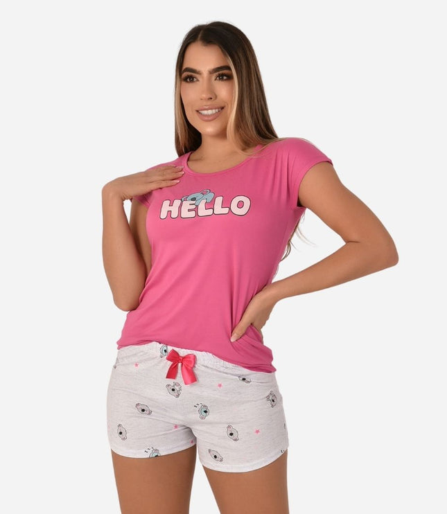 Pijama de Dama Blusa + Short Ref. 51453-006