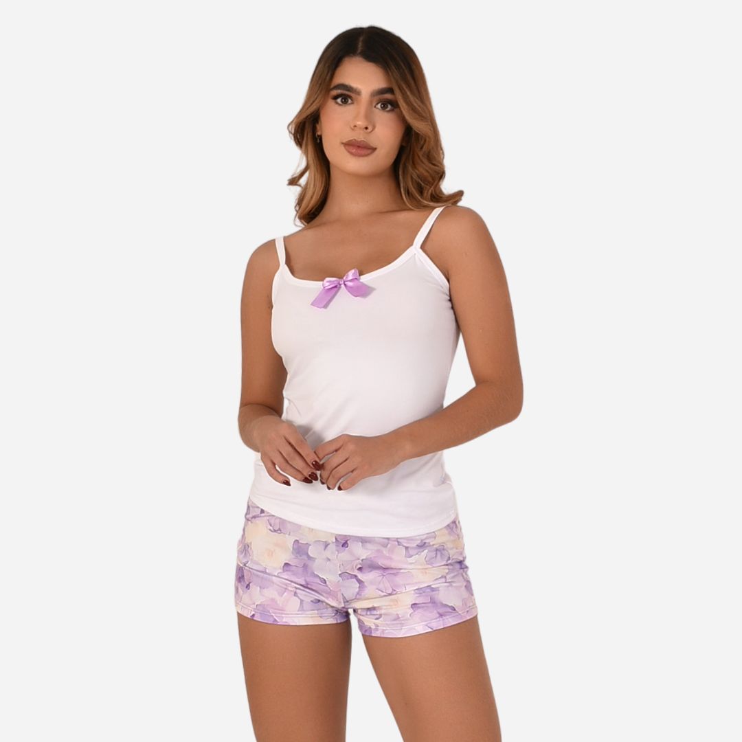 Pijama de Dama Blusa + Short Ref. 51454-054