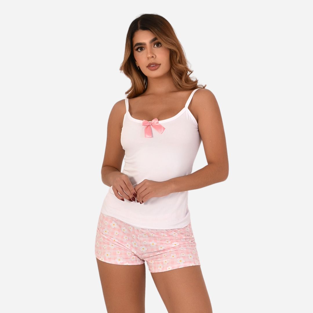 Pijama de Dama Blusa + Short Ref. 51454-055