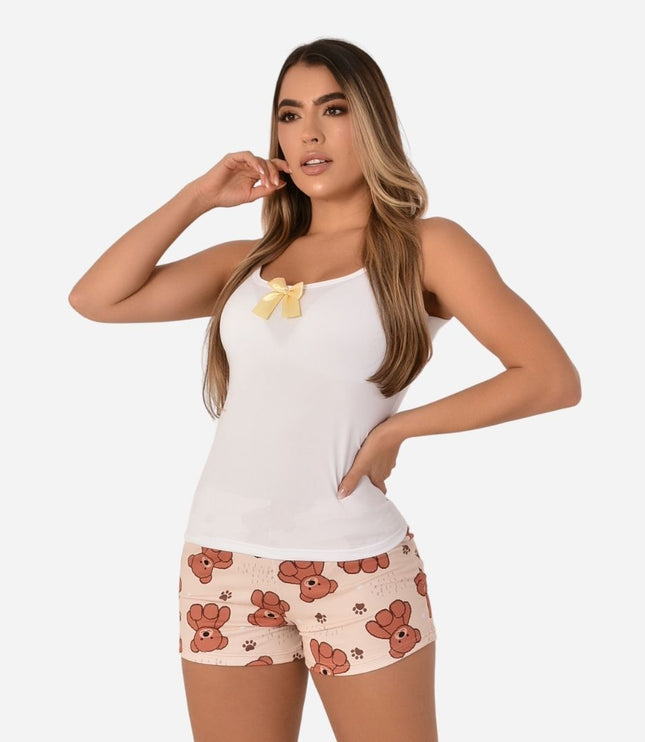 Pijama de Dama Blusa + Short Ref. 51454-057