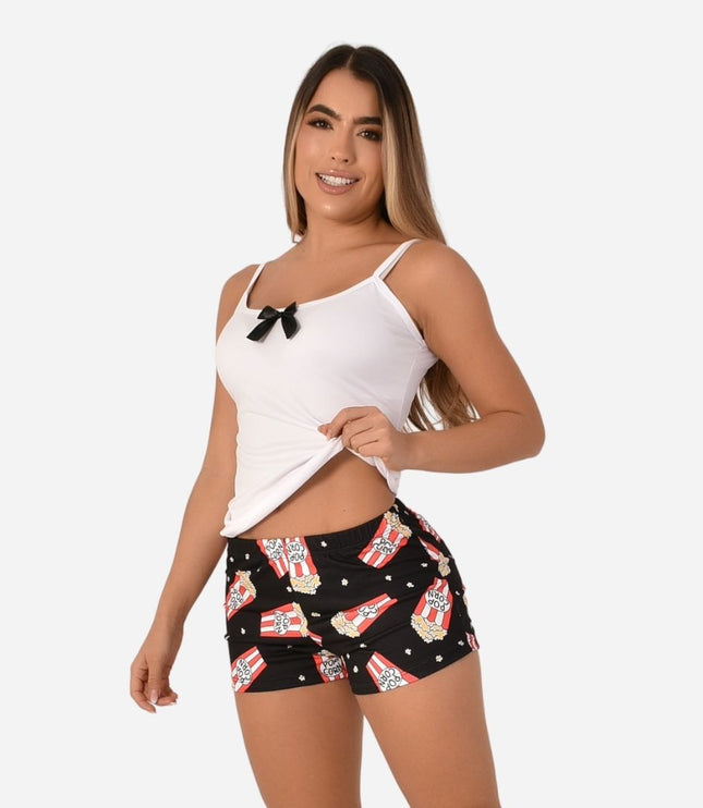 Pijama de Dama Blusa + Short Ref. 51454-057