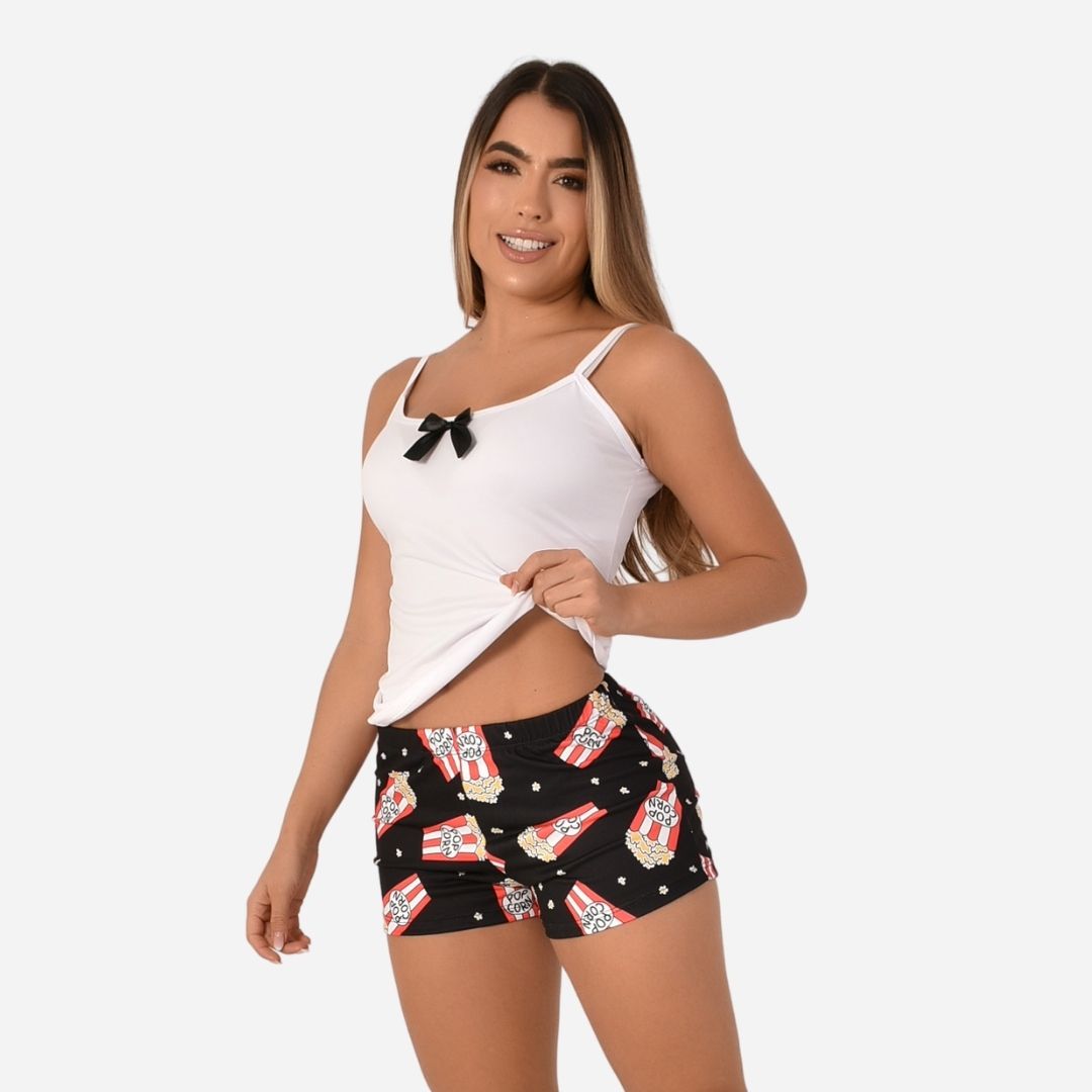 Pijama de Dama Blusa + Short Ref. 51454-057