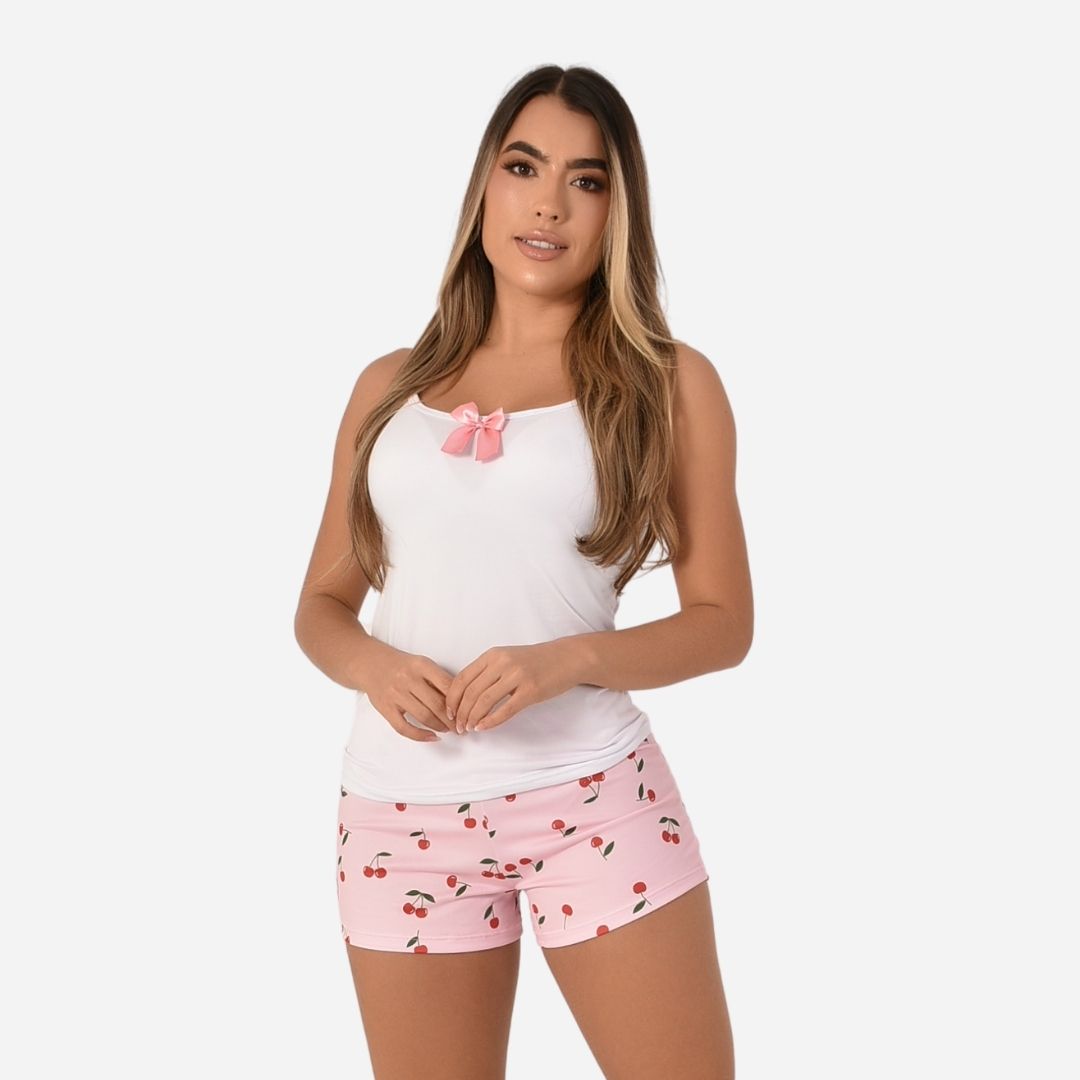 Pijama de Dama Blusa + Short Ref. 51454-057