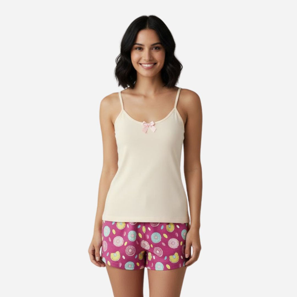 Pijama de Dama Blusa + Short Ref. 51454-061