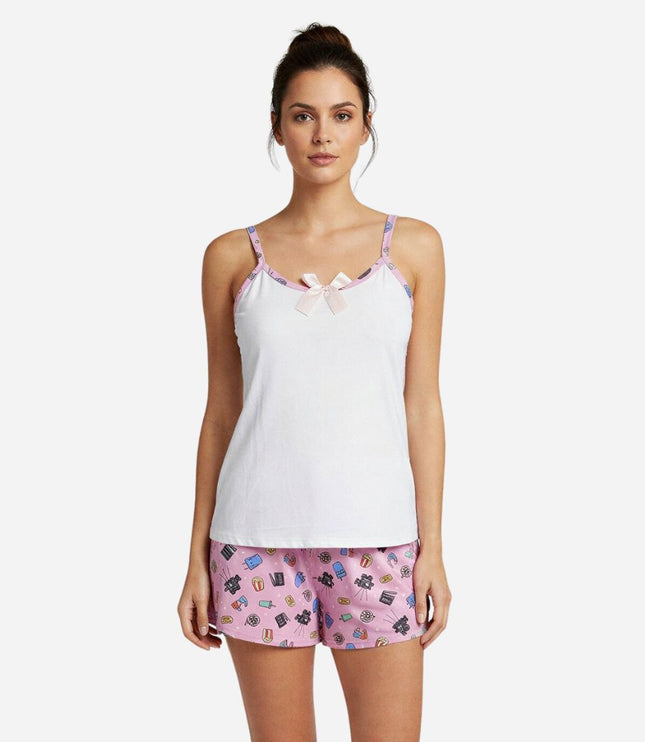 Pijama De Dama Blusa + Short Ref. 51454-070