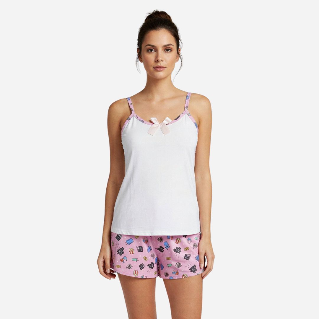 Pijama De Dama Blusa + Short Ref. 51454-070