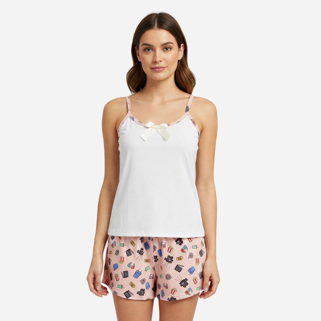 Pijama De Dama Blusa + Short Ref. 51454-070