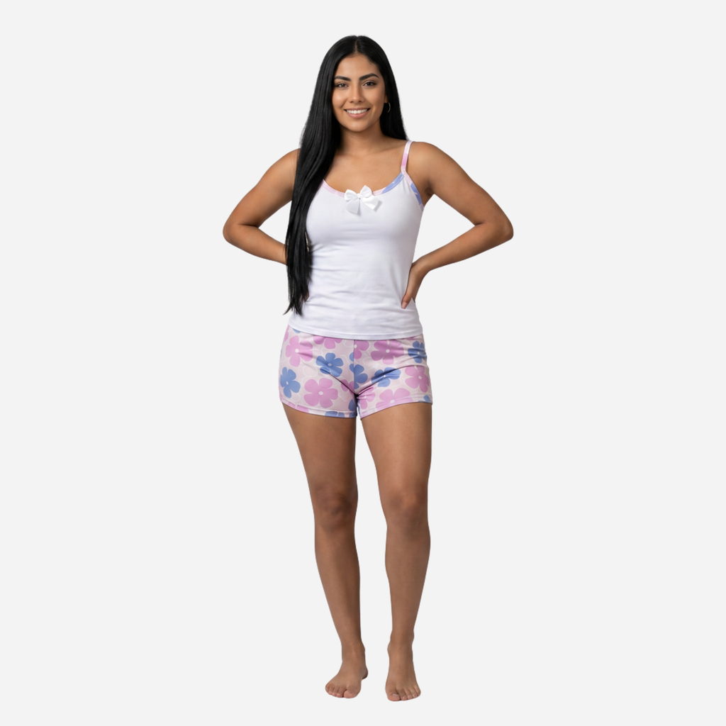 Pijama de Dama Blusa + Short Ref. 51454-089