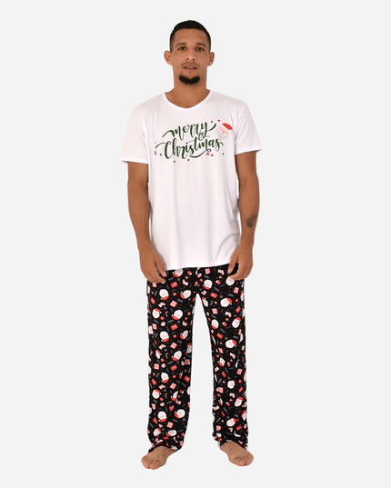 Pijama De Hombre Navideña Camiseta + Pantalon Ref. 51491-004
