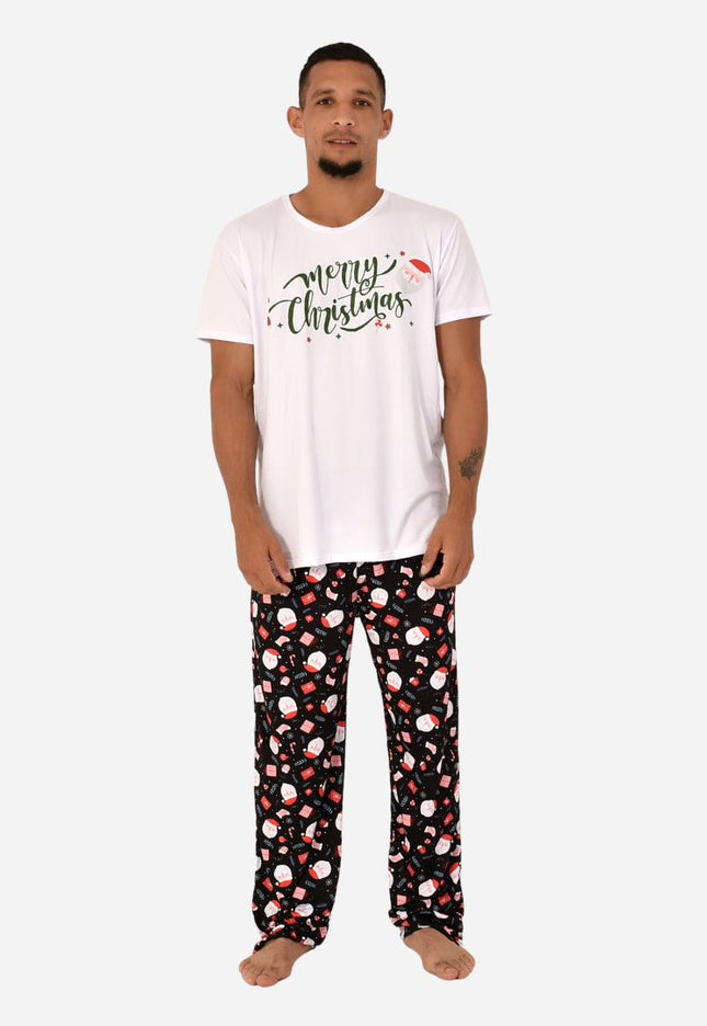 Pijama De Hombre Navideña Camiseta + Pantalon Ref. 51491-004