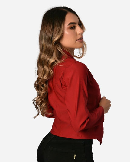 Chaqueta Básica Corte En Puntas Ref. 517001