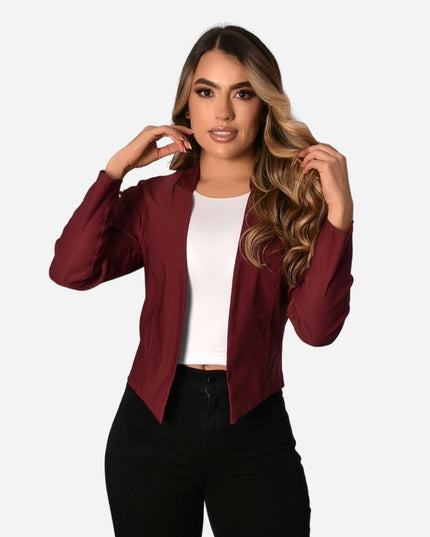 Chaqueta Básica Corte En Puntas Ref. 517001
