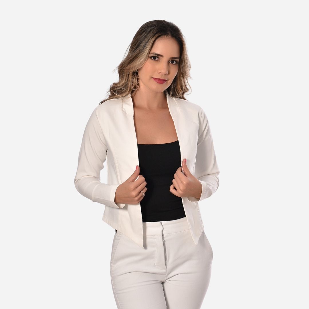 Chaqueta Básica Corte En Puntas Ref. 517001