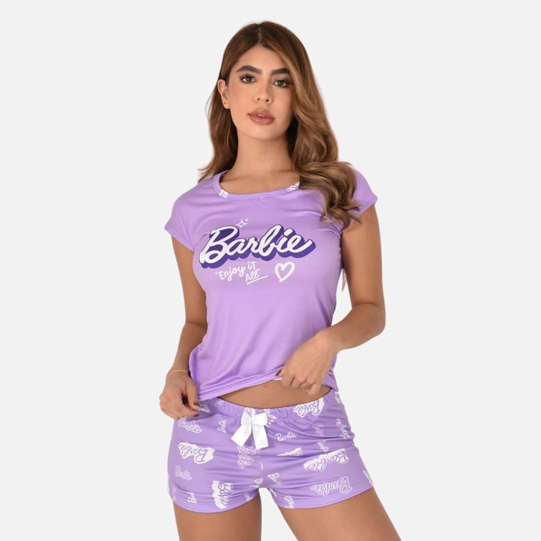 Pijama De Dama Blusa + Short Barbie Ref. 51753-001