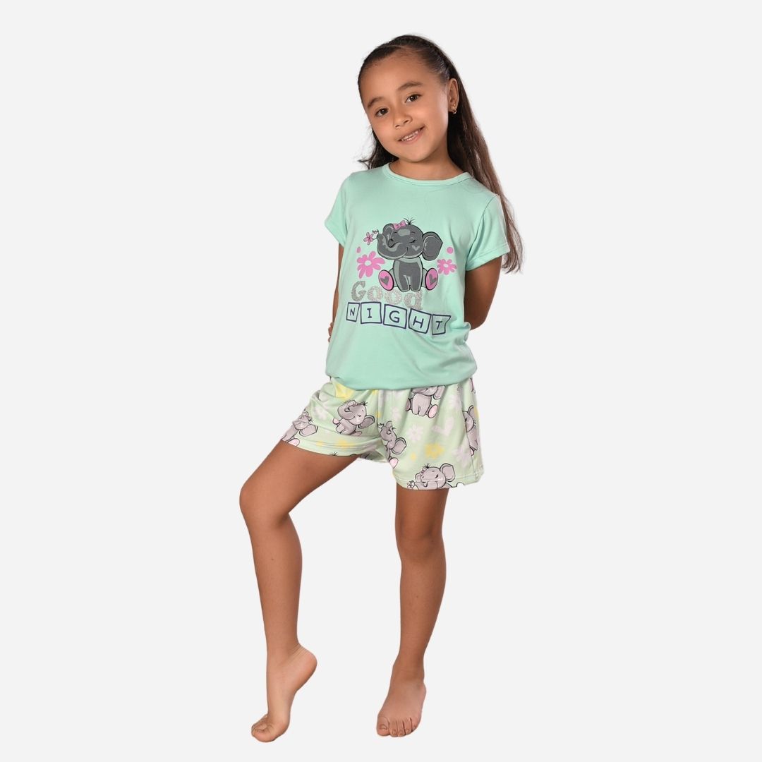 Pijama Niña Blusa + Short Ref. 521002-004