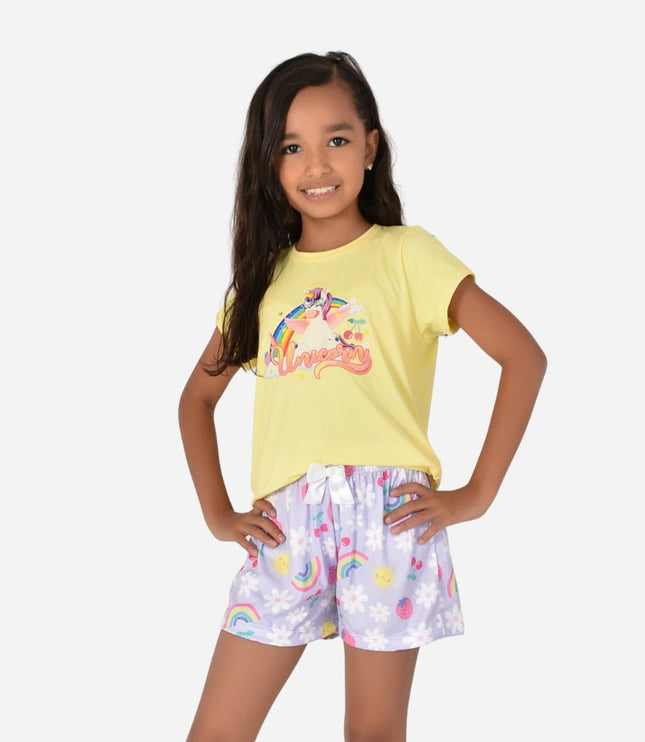 Pijama De Niña Blusa + Short Ref. 521002-015