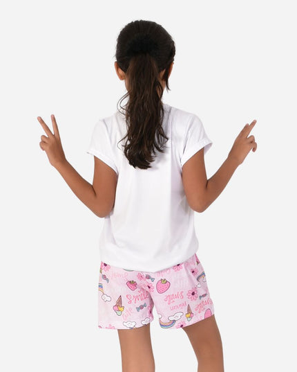 Pijama De Niña Blusa + Short Ref. 521002-016