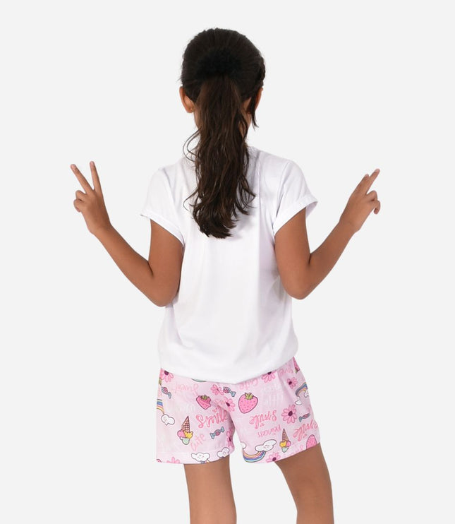 Pijama De Niña Blusa + Short Ref. 521002-016