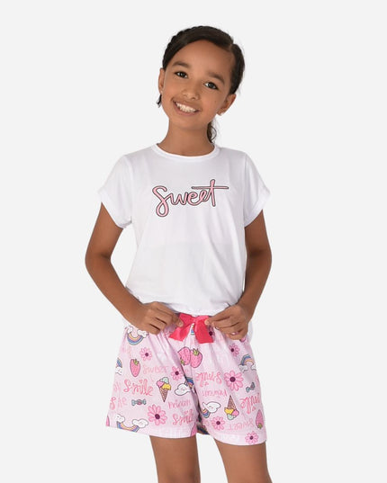 Pijama De Niña Blusa + Short Ref. 521002-016