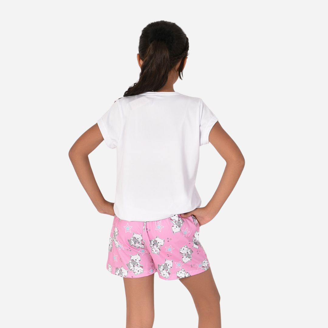 Pijama De Niña Blusa + Short Ref. 521002-018