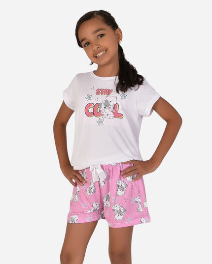 Pijama De Niña Blusa + Short Ref. 521002-018