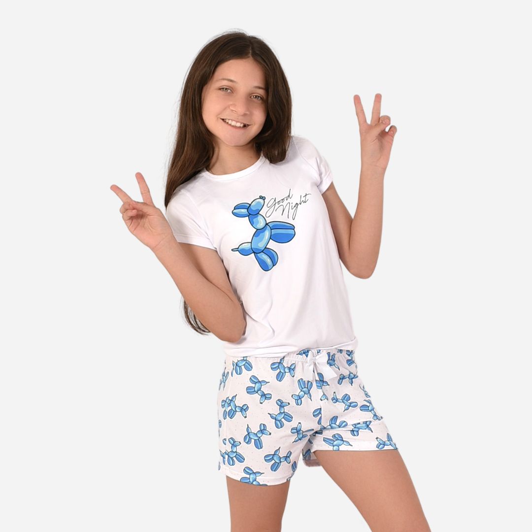 Pijama De Niña Blusa + Short Ref. 521002-020