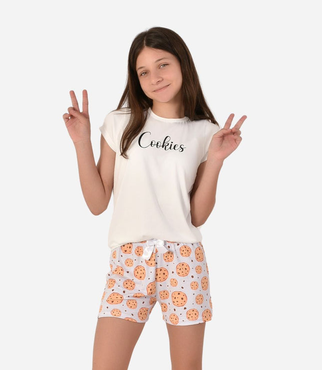 Pijama de Dama Blusa + Short Ref. 521002-021