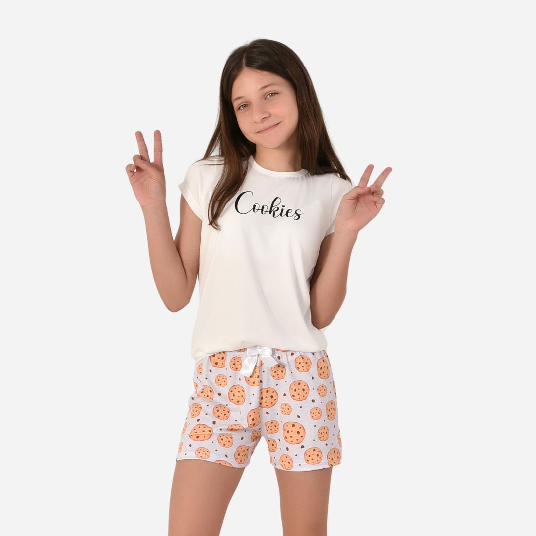 Pijama de Dama Blusa + Short Ref. 521002-021
