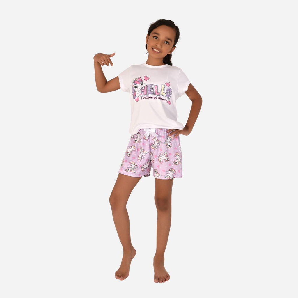 Pijama De Niña Blusa + Short Ref. 52102-028