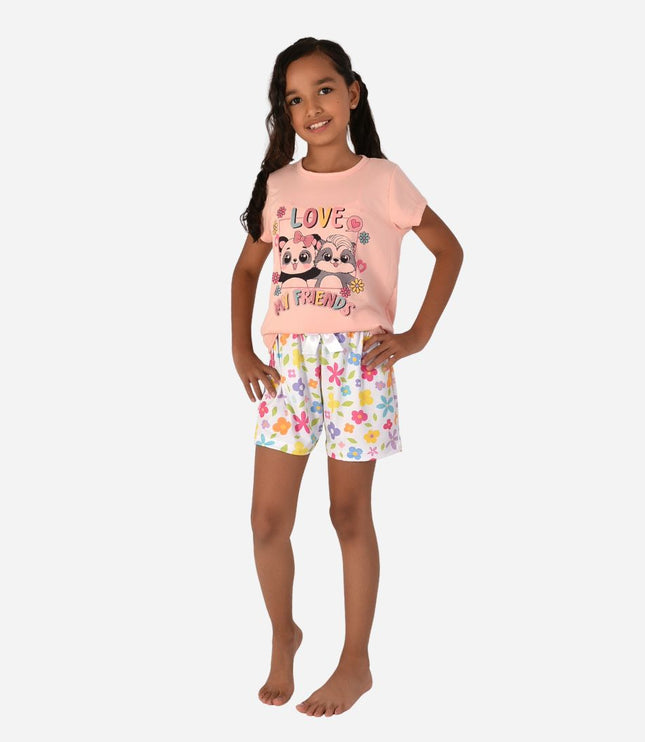 Pijama De Niña Blusa + Short Ref. 52102-029