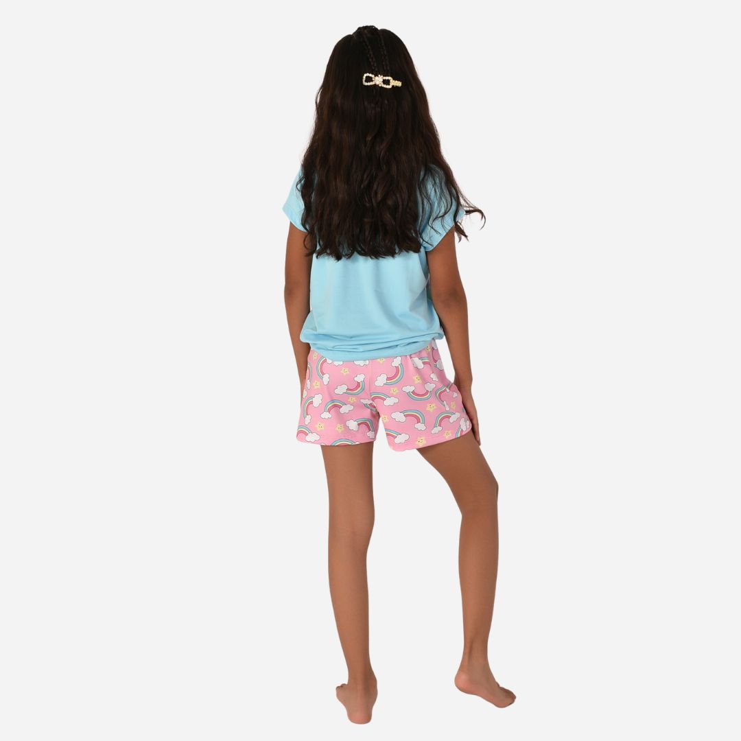 Pijama De Niña Blusa + Short Ref. 52102-030
