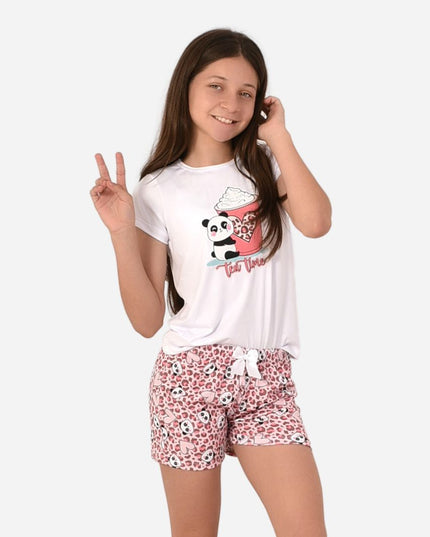 Pijama De Niña Blusa + Short Ref. 521002-022