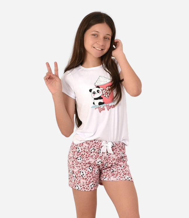 Pijama De Niña Blusa + Short Ref. 521002-022